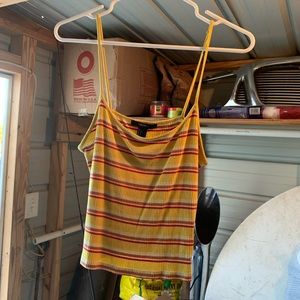 Yellow crop top